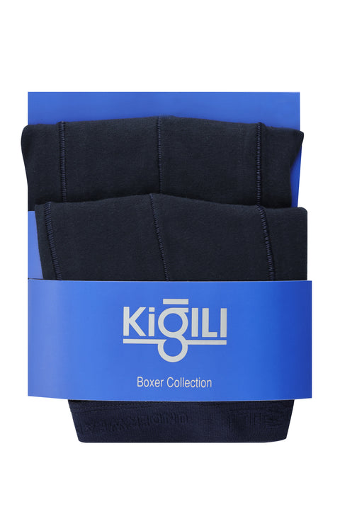 Light Navy Blue 2-Pack Cotton Supreme Boxer Shorts Set
