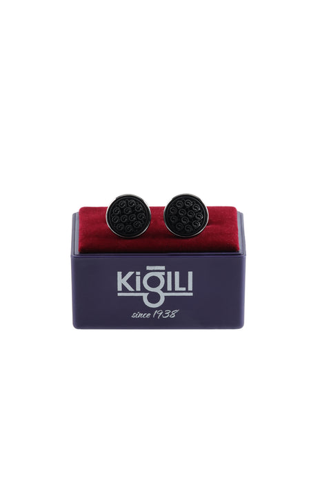 Black Stone Cufflinks