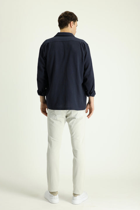 Stone Slim Fit Stretchy Canvas / Chino Trousers