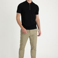Medium Mink Slim Fit Stretch Canvas / Chino Trousers