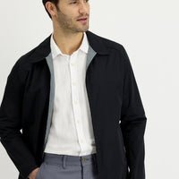 Black Slim Fit Narrow Cut Seasonal Reversible Jacket