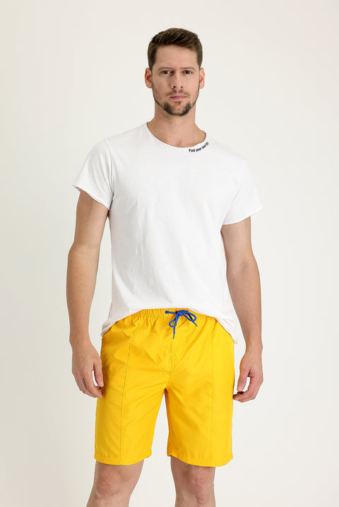 Dark Yellow Swim Shorts