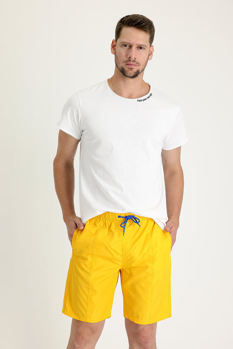 Dark Yellow Swim Shorts