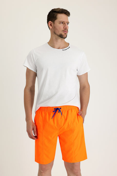 Neon Orange Swim Shorts
