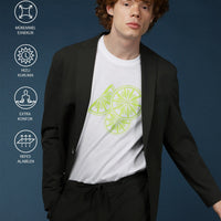 Military Khaki Techno-Line 7 Drop Slim Fit Knitted Sport Jacket