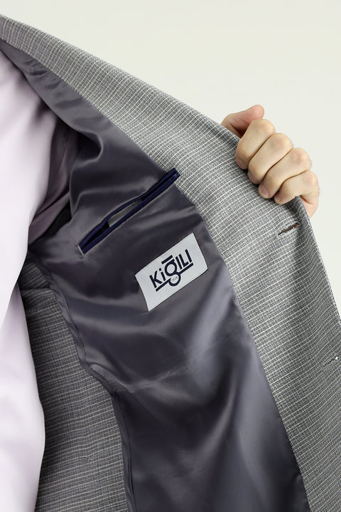 Light Grey 7 Drop Slim Fit Jacket