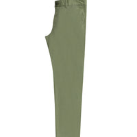 Orta Haki Regular Fit Standart Kesim Likralı Kanvas / Chino Pantolon