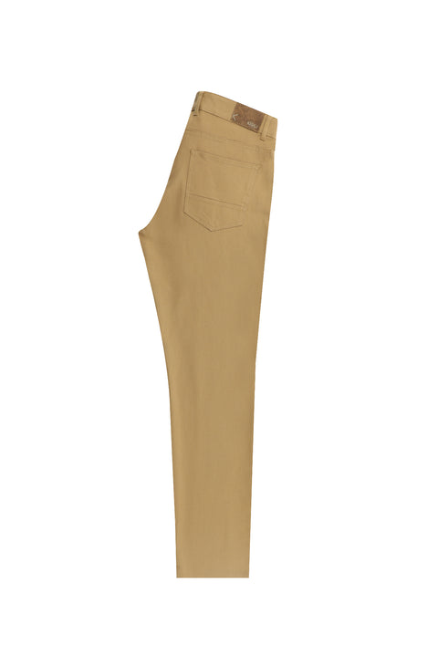 Camel Slim Fit Stretch Canvas / Chino Trousers
