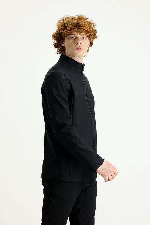Black Seasonal Techno-Line Sport Jacket