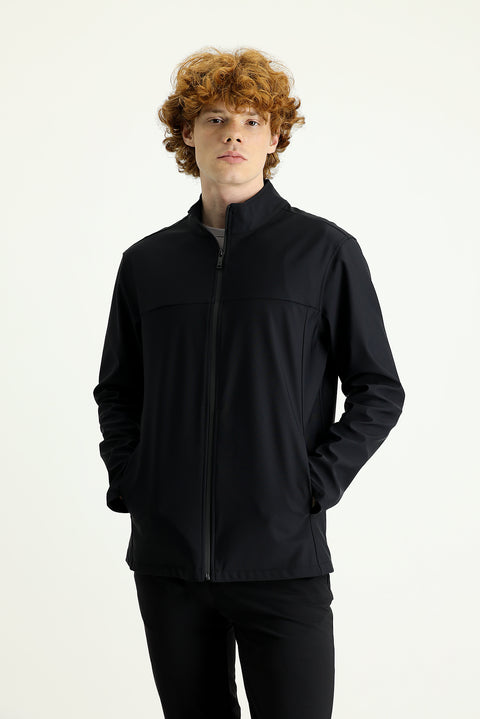 Black Seasonal Techno-Line Sport Jacket