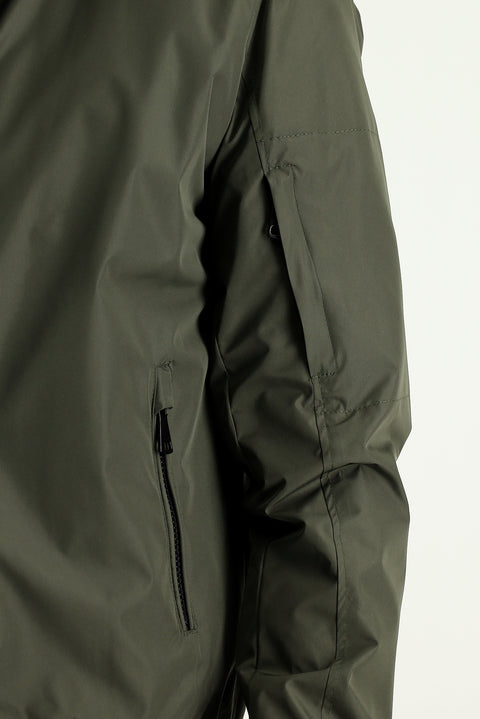 Medium Khaki Ribbed Seasonal Sport Bomber Jacket