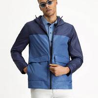 Medium Navy Seasonal Hooded Sport Jacket