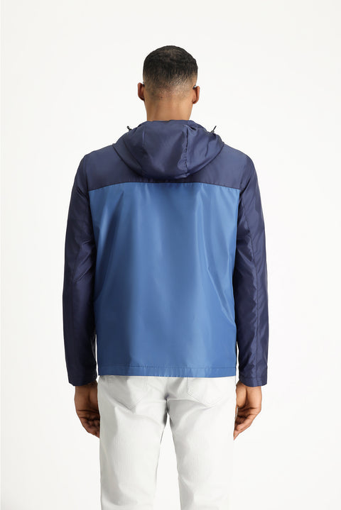 Medium Navy Seasonal Hooded Sport Jacket