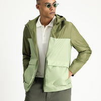 Medium Khaki Seasonal Hooded Sport Jacket