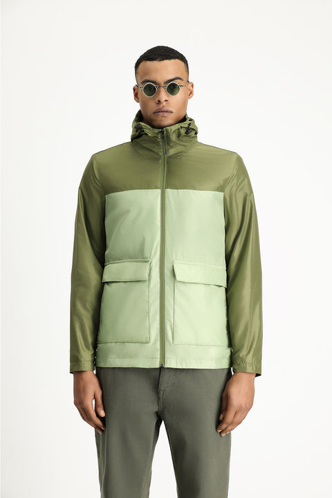 Medium Khaki Seasonal Hooded Sport Jacket
