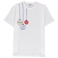 White SOBE Foundation Crew Neck Regular Fit Christmas Decoration Cotton T-Shirt