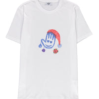 White SOBE Foundation Crew Neck Regular Fit Cotton T-Shirt with SOBE Logo and Hood