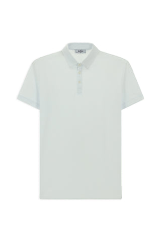 Beyaz Regular Fit Pamuk Polo Yaka Tişört