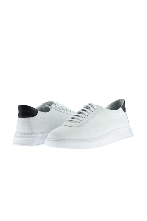 White Leather Sneaker Shoes