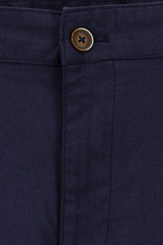 Koyu Lacivert Relaxed Fit Rahat Kesim Likralı Kanvas / Chino Pantolon
