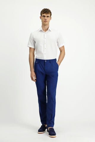 Beyaz Kısa Kol Regular Fit Non Iron Pamuklu Gömlek