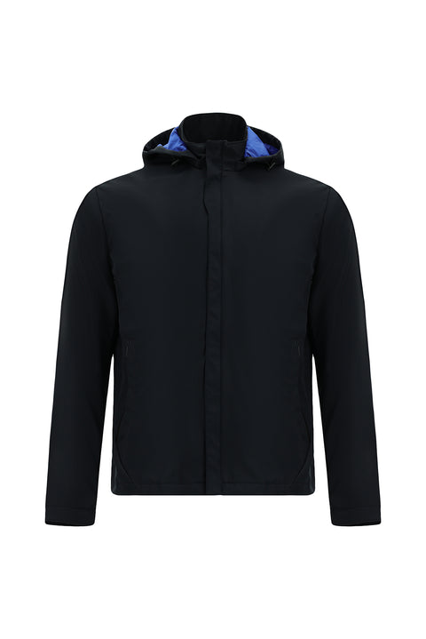 Medium Navy Hooded Sport Seasonal Jacket