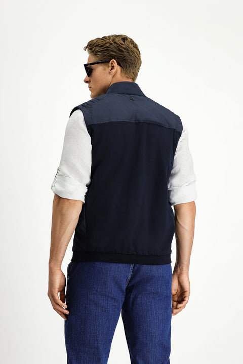 Dark Navy Quilted Sport Vest