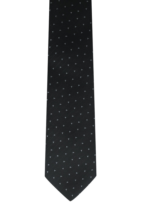 Black Patterned Tie
