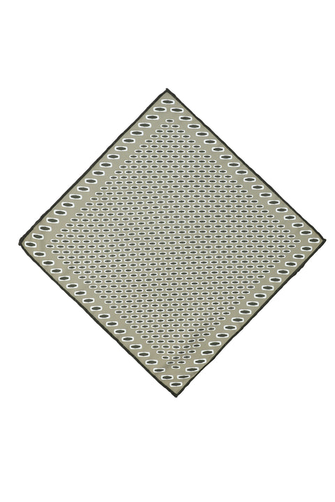 Medium Beige Patterned Handkerchief