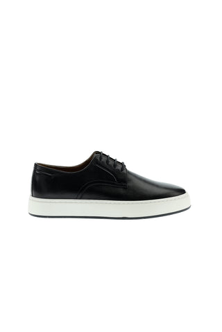 Siyah Techno-Line Sneaker Deri Ayakkabı