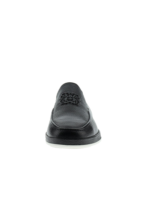 Black Casual Leather Loafer Shoes