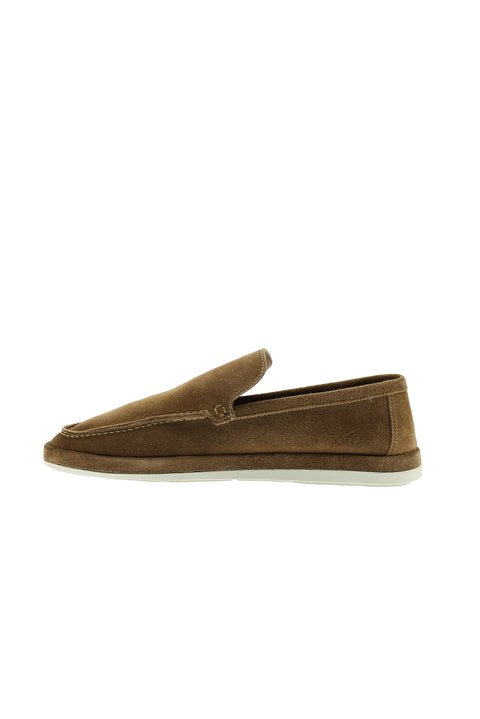 Tan Suede Casual Loafer Leather Shoes