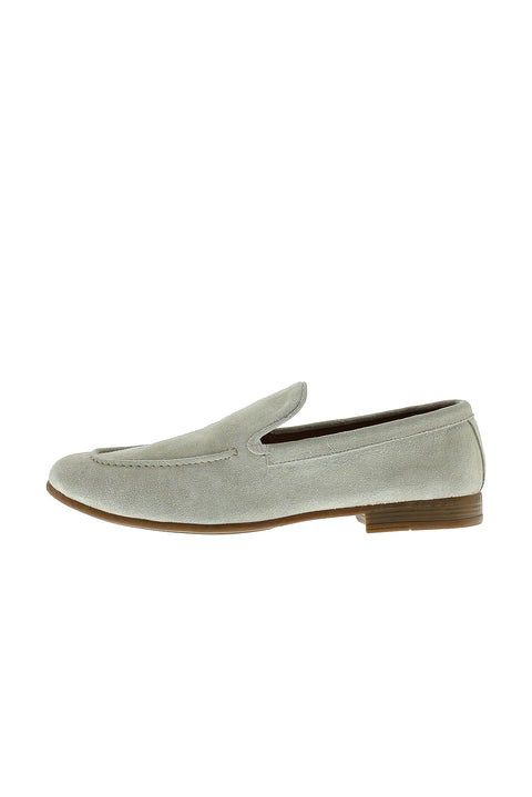 Medium Beige Casual Leather Loafer Shoes