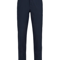 Dark Navy Regular Fit Standard Cut Lycra Stretch Side Pocket Lycra Canvas / Chino Trousers