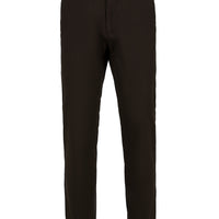 Orta Kahve Regular Fit Standart Kesim Likralı Esnek Yan Cepli Likralı Kanvas / Chino Pantolon