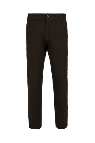 Orta Kahve Regular Fit Standart Kesim Likralı Esnek Yan Cepli Likralı Kanvas / Chino Pantolon