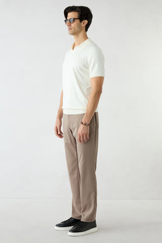 Orta Vizon 6 Drop Regular Fit Standart Kesim Likralı Beli Lastikli İpli Çantalı Pantolon