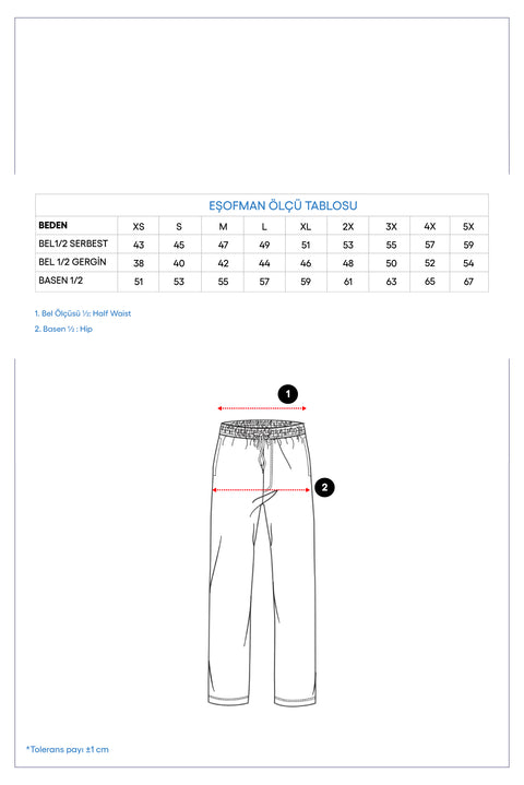 Siyah Regular Fit Standart Kesim Yandan Cep Beli Lastikli İpli Jogger Pantolon