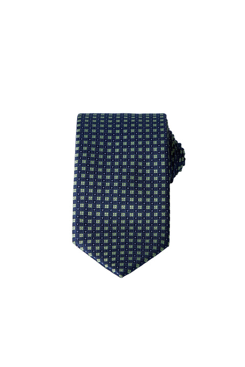 Aqua Italian Patterned Tie