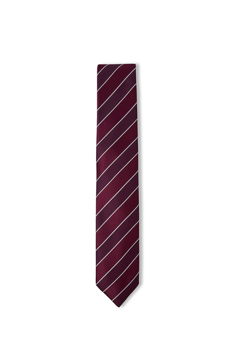 Dark Burgundy Italian Patterned Tie