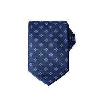 Dark Navy Blue Italian Patterned Tie