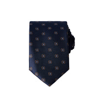 Dark Navy Blue Italian Patterned Tie