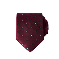Dark Burgundy Italian Patterned Tie