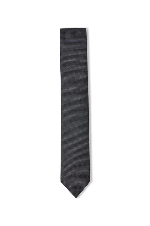 Black Italian Patterned Tie