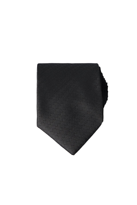 Black Italian Patterned Tie