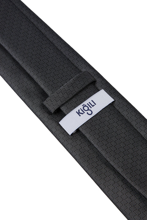 Black Italian Patterned Tie