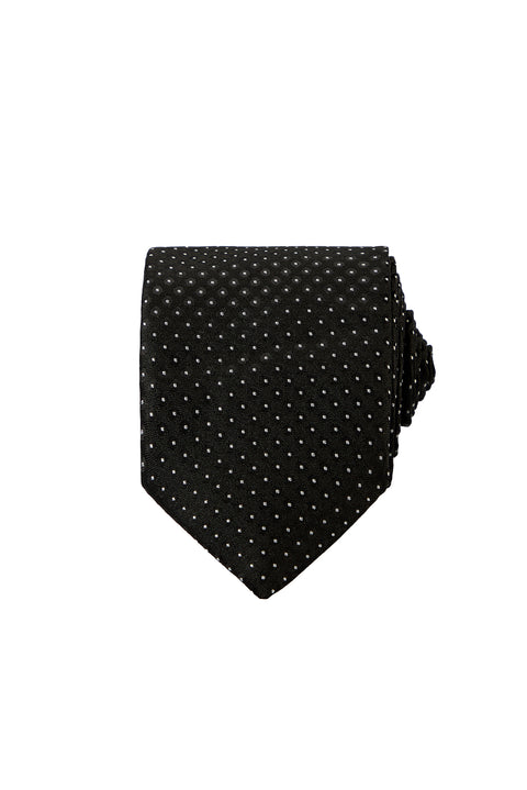 Black Patterned Tie