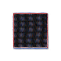Saks Blue Patterned Handkerchief (33*33)