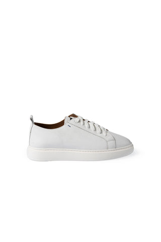 Beyaz Floater Deri Sneaker Ayakkabı