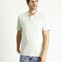 Stone Embroidered Regular Fit Cotton Polo Shirt